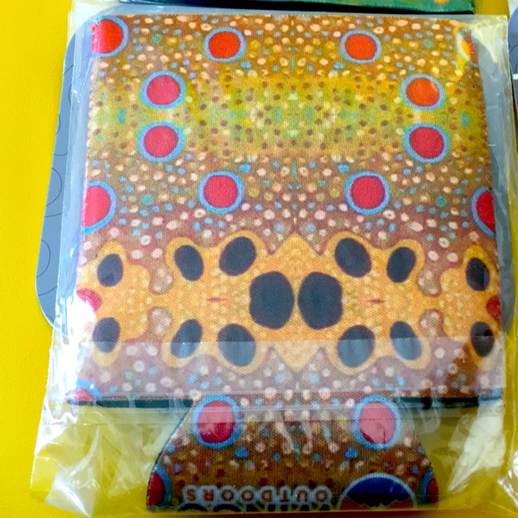 COOZIE 3pk CAN COOLER fish skin print neoprene NEW KOOZIE soda pop beer holder - Picture 6 of 6